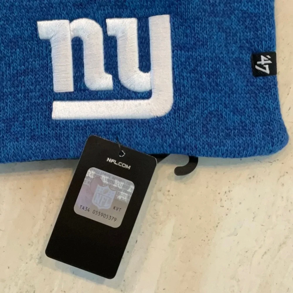 NY Giants Scarf Unisex Knit New York Logo NFL Winter NYNew
